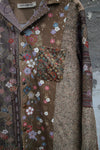 Aviva Jifei Xue Antique Fabric Silk Splicing Handmade Kimono Long Sleeve Shirt Collection AJX-CO-KPLS-BR-ZONG 8